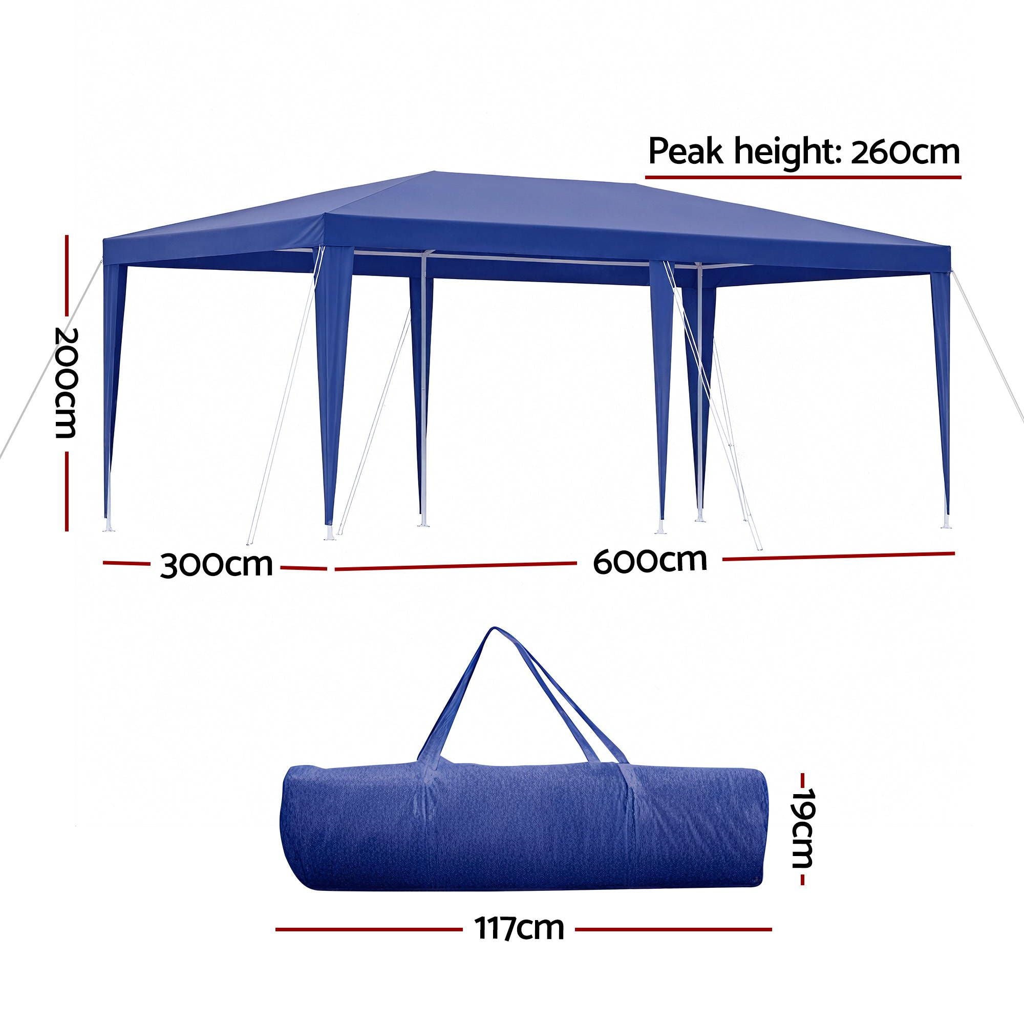 3x6m Gazebo Marquee Tent Outdoor Wedding | Simpledeals