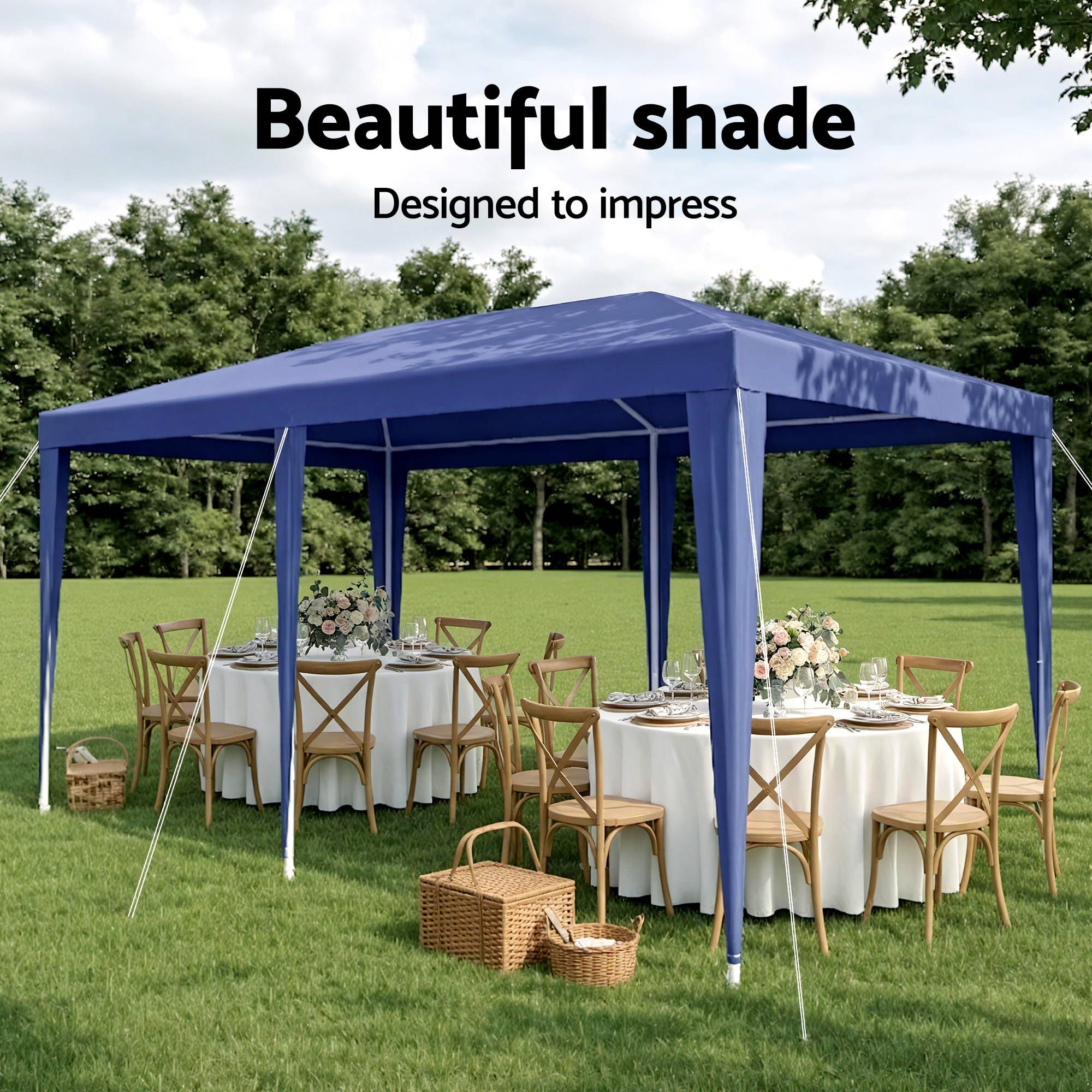 3x6m Gazebo Marquee Tent Outdoor Wedding | Simpledeals