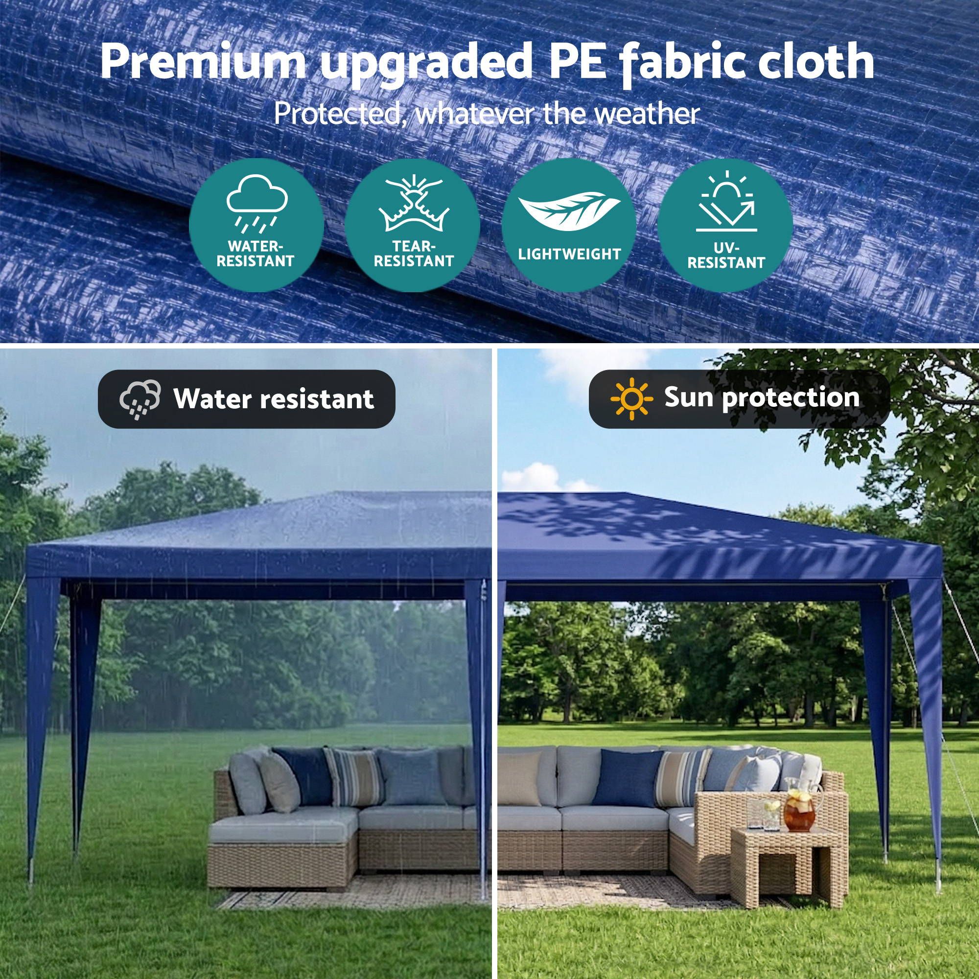 3x6m Gazebo Marquee Tent Outdoor Wedding | Simpledeals
