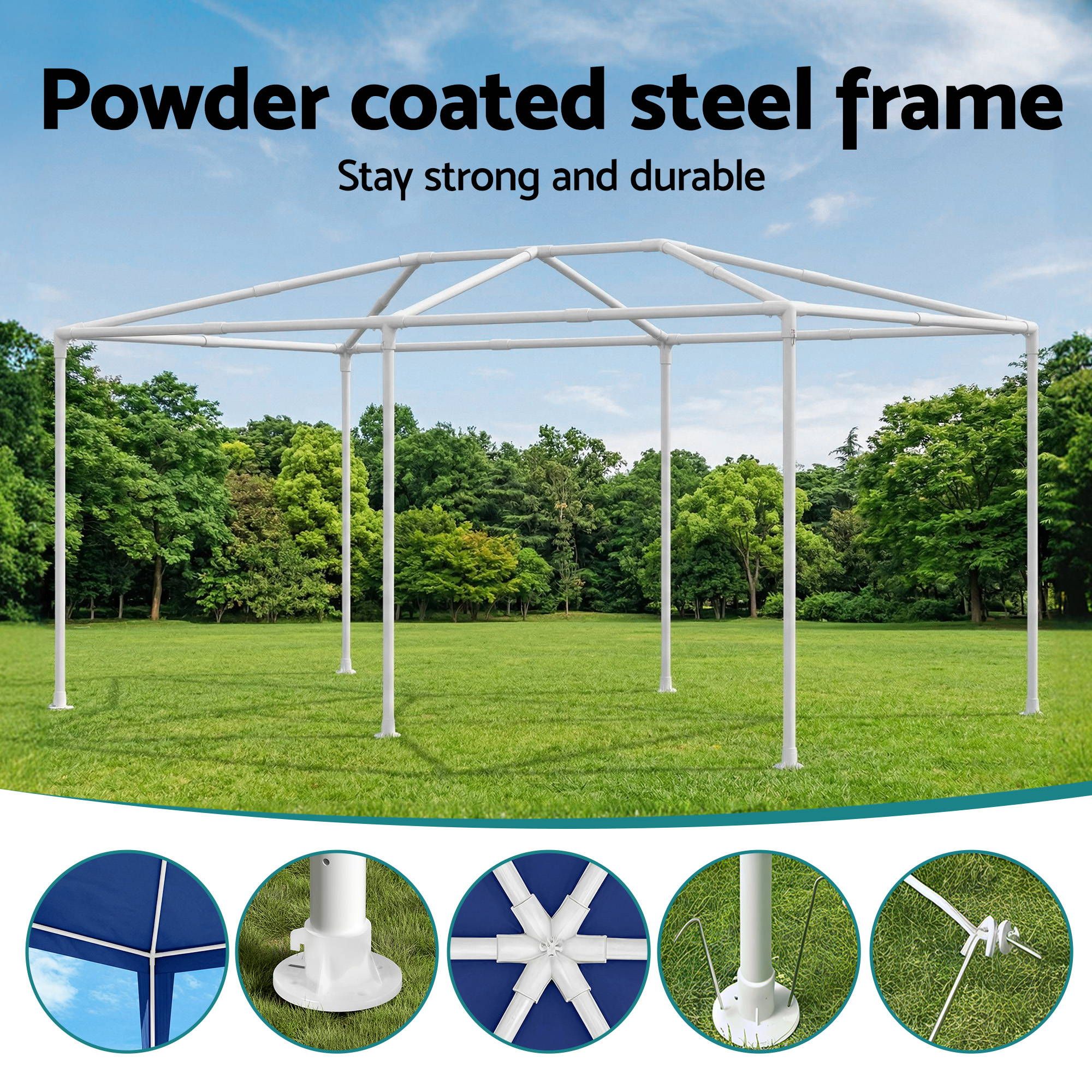 3x6m Gazebo Marquee Tent Outdoor Wedding | Simpledeals