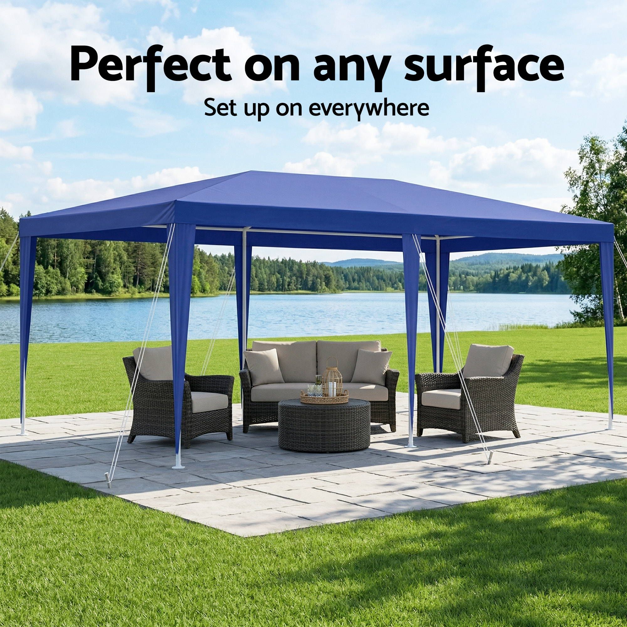 3x6m Gazebo Marquee Tent Outdoor Wedding | Simpledeals