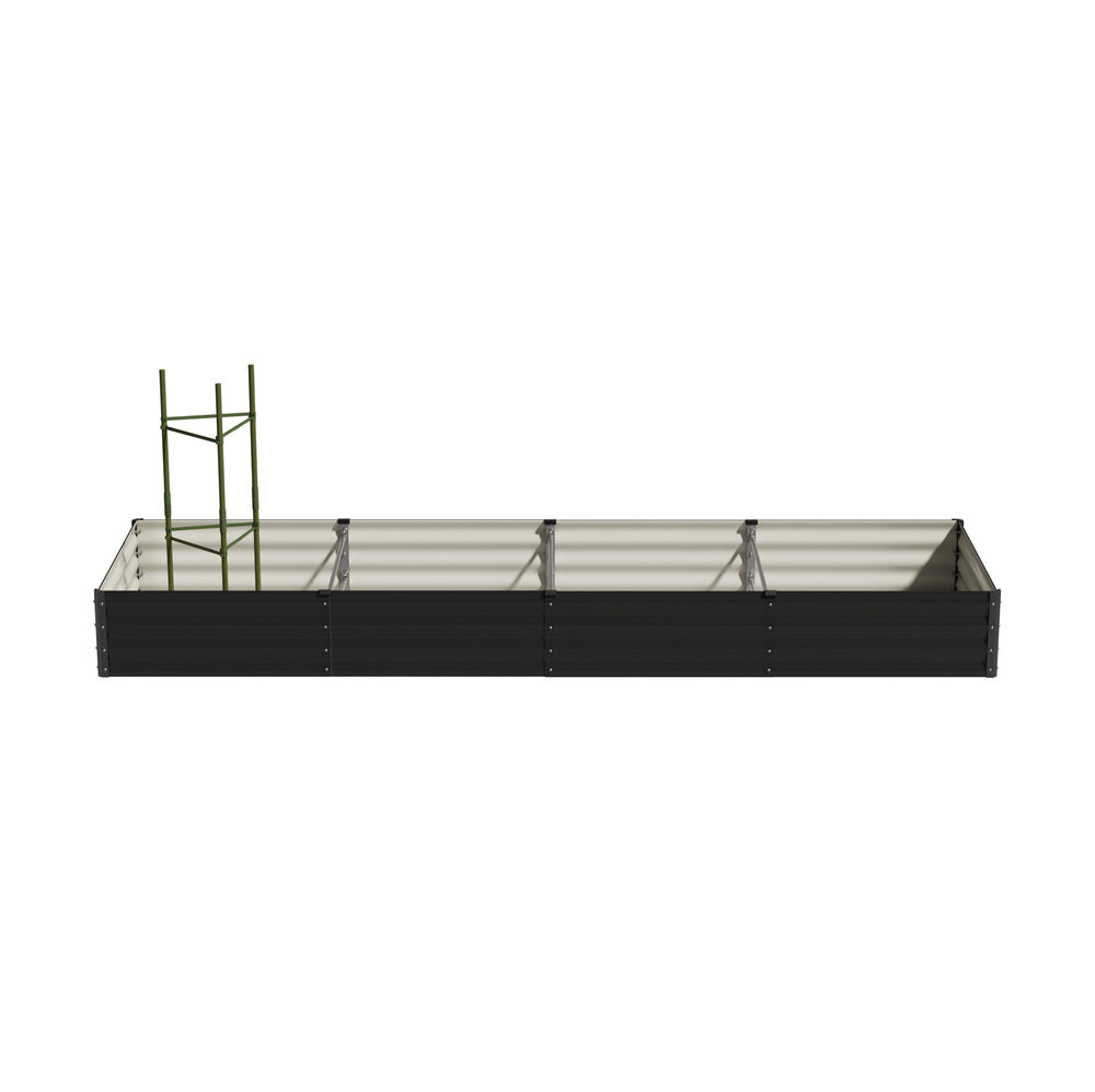 Garden Bed 290x90x30cm Planter Stand Box Galvanise