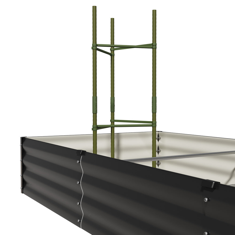 Garden Bed 290x90x30cm Planter Stand Box Galvanise