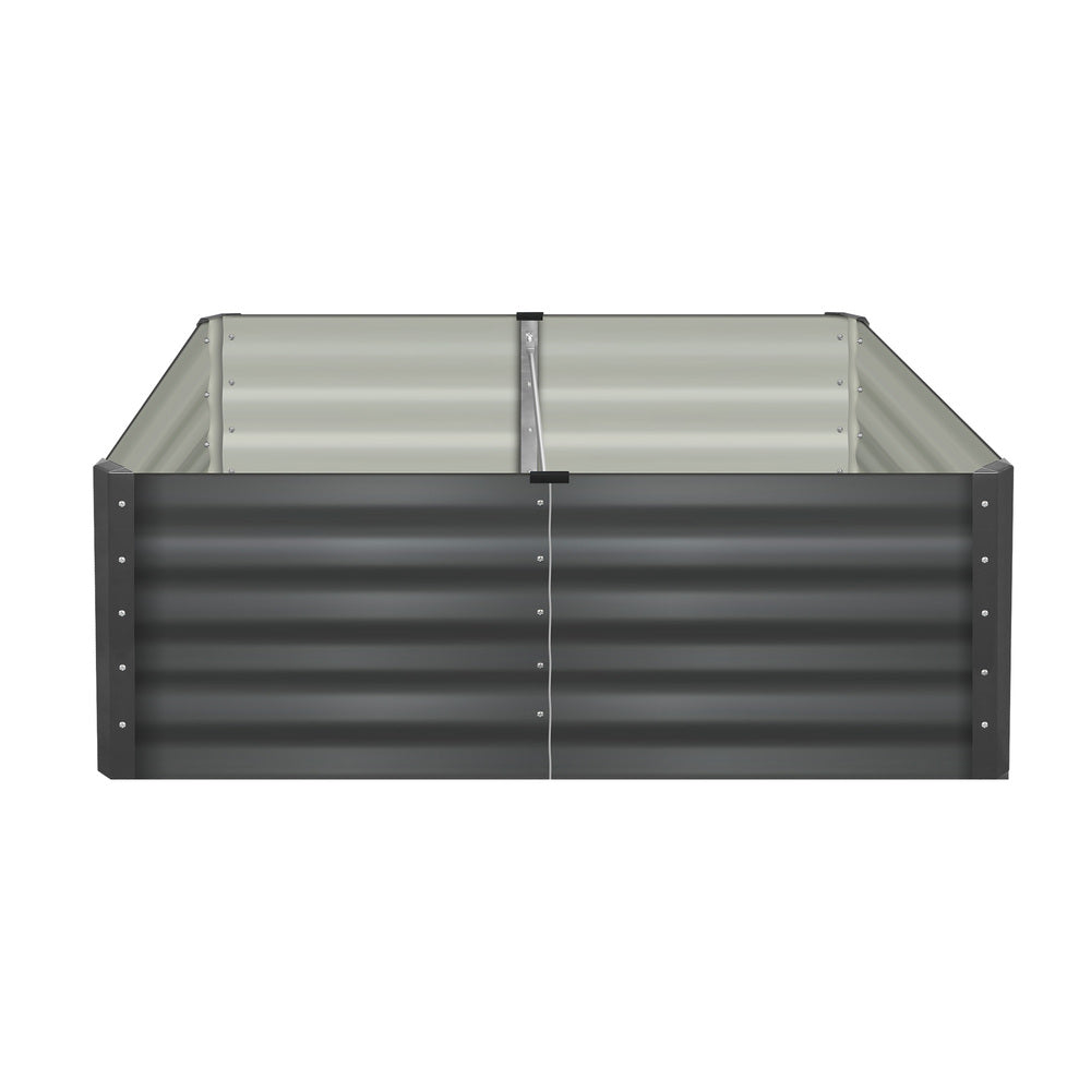 120x80x45cm Garden Bed Galvanised Steel 4pcs