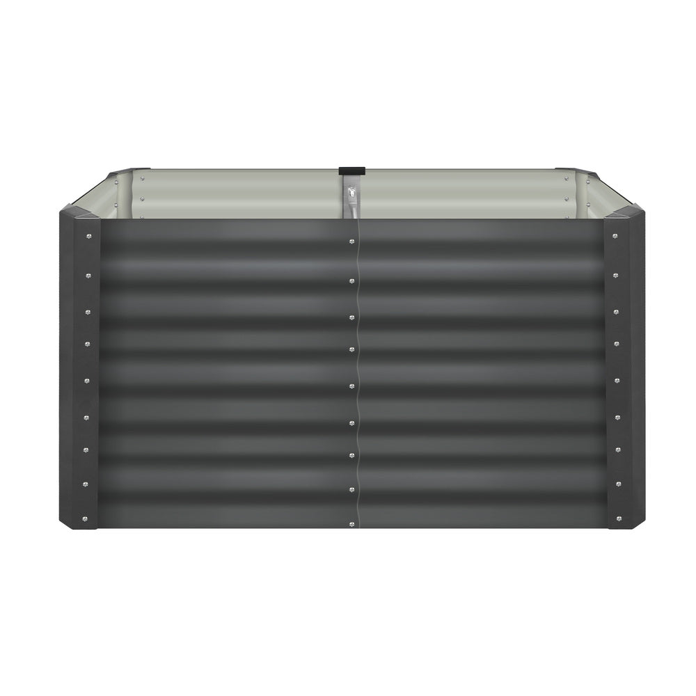 120x80x73cm Garden Bed Galvanised Steel 4pcs