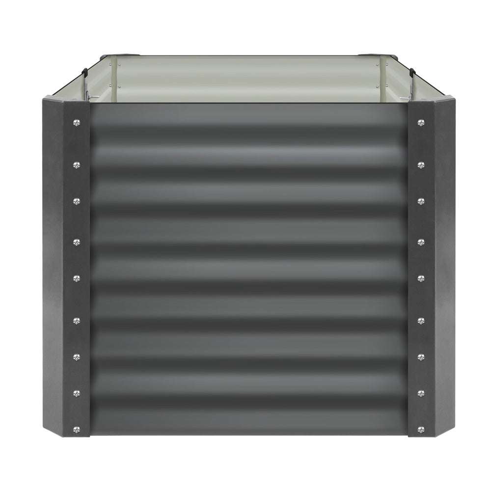 120x80x73cm Garden Bed Galvanised Steel 4pcs