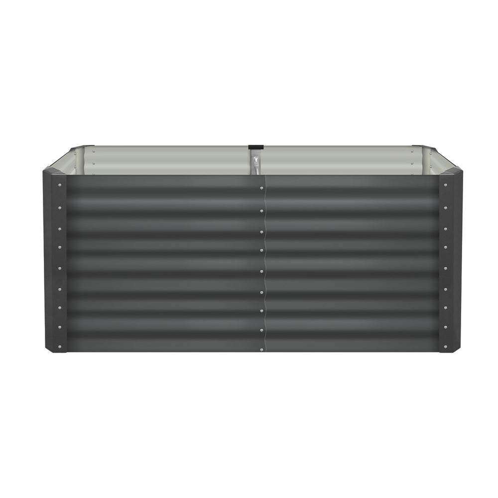160x80x73cm Garden Bed Galvanised Steel 4pcs