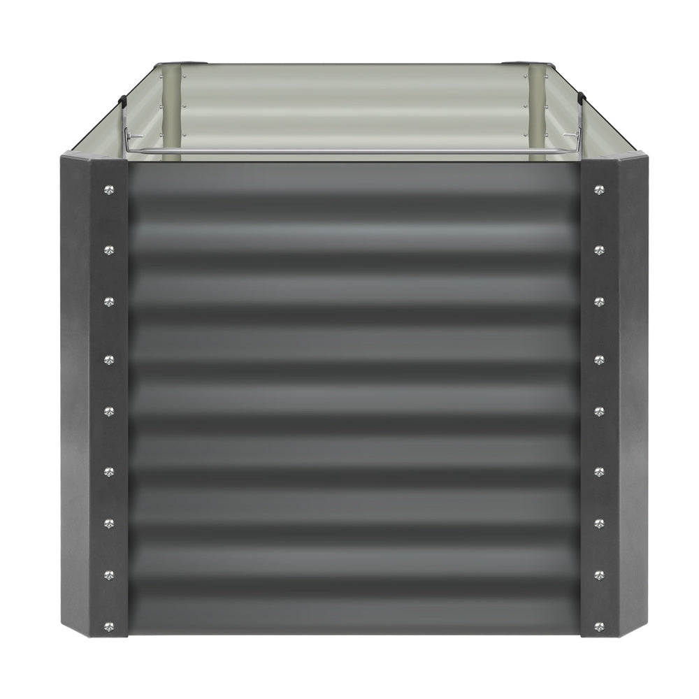 160x80x73cm Garden Bed Galvanised Steel 4pcs