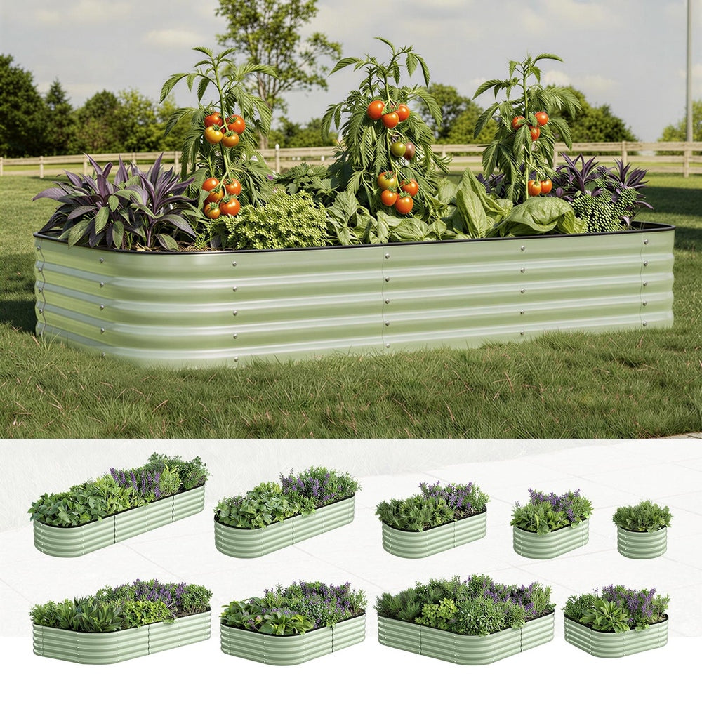 9 In 1 Garden Bed Modular Container Galvanised Steel 40CM High