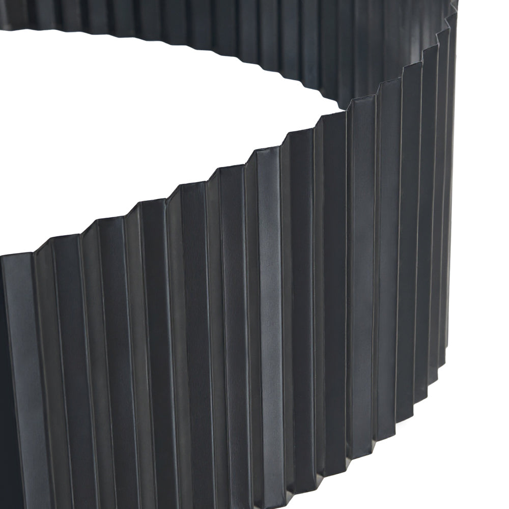 Garden Edging 10mx30cm Lawn Edge Border Fence Steel Black