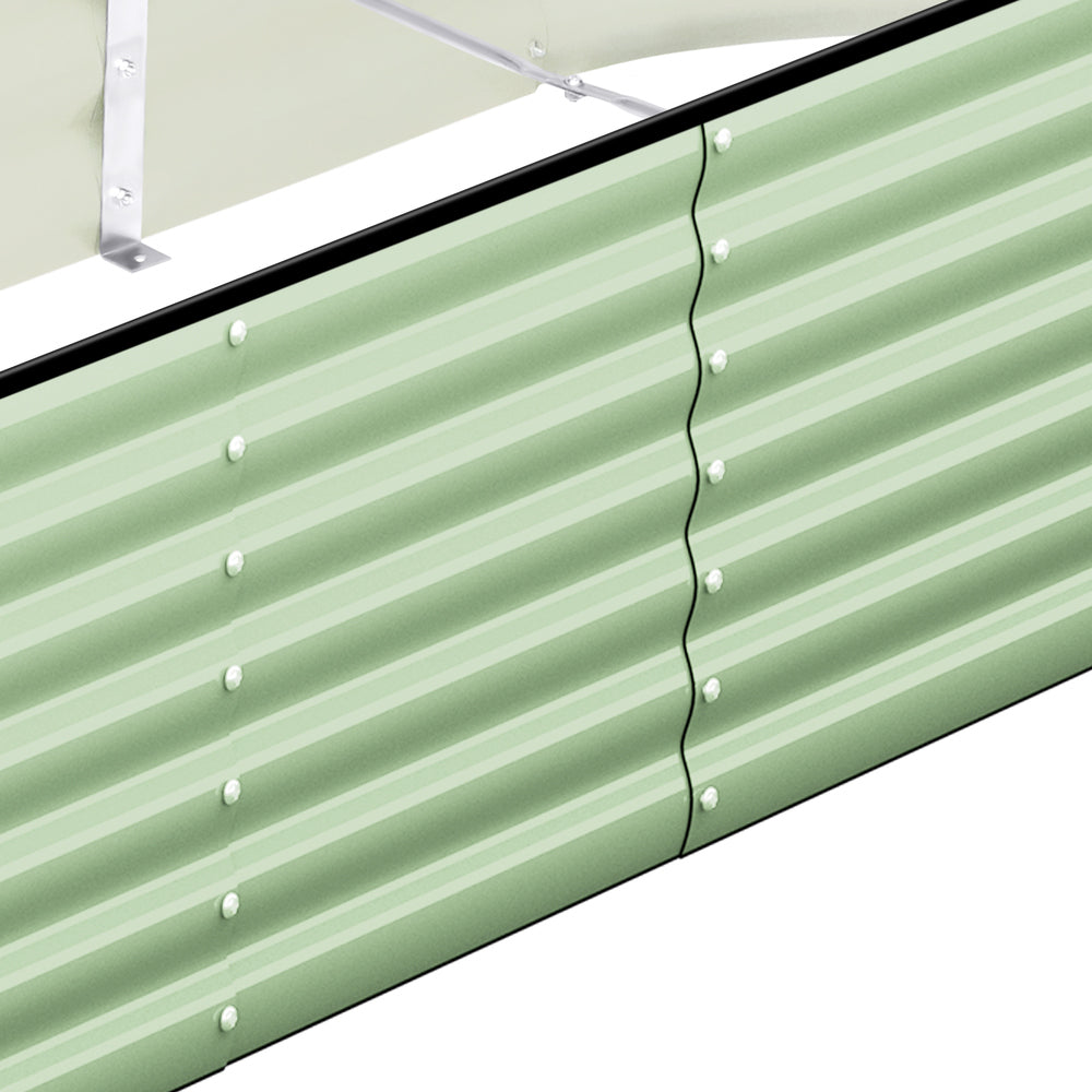 Garden Bed Planter Box Raised Container Galvanised Green
