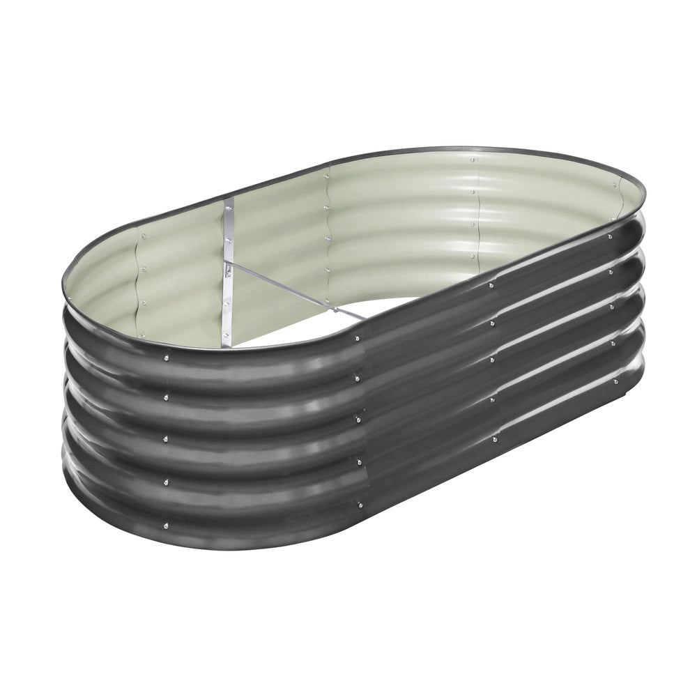 2X Garden Bed Galvanised Raised Garden Bed 160X80X42CM