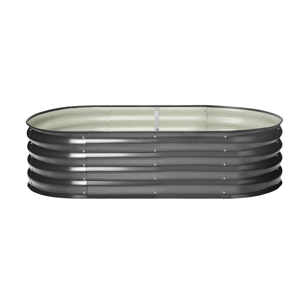2X Garden Bed Galvanised Raised Garden Bed 160X80X42CM