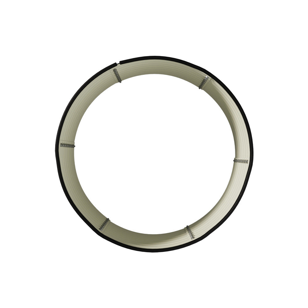 Garden Bed 90x45cm Galvanised Steel Round