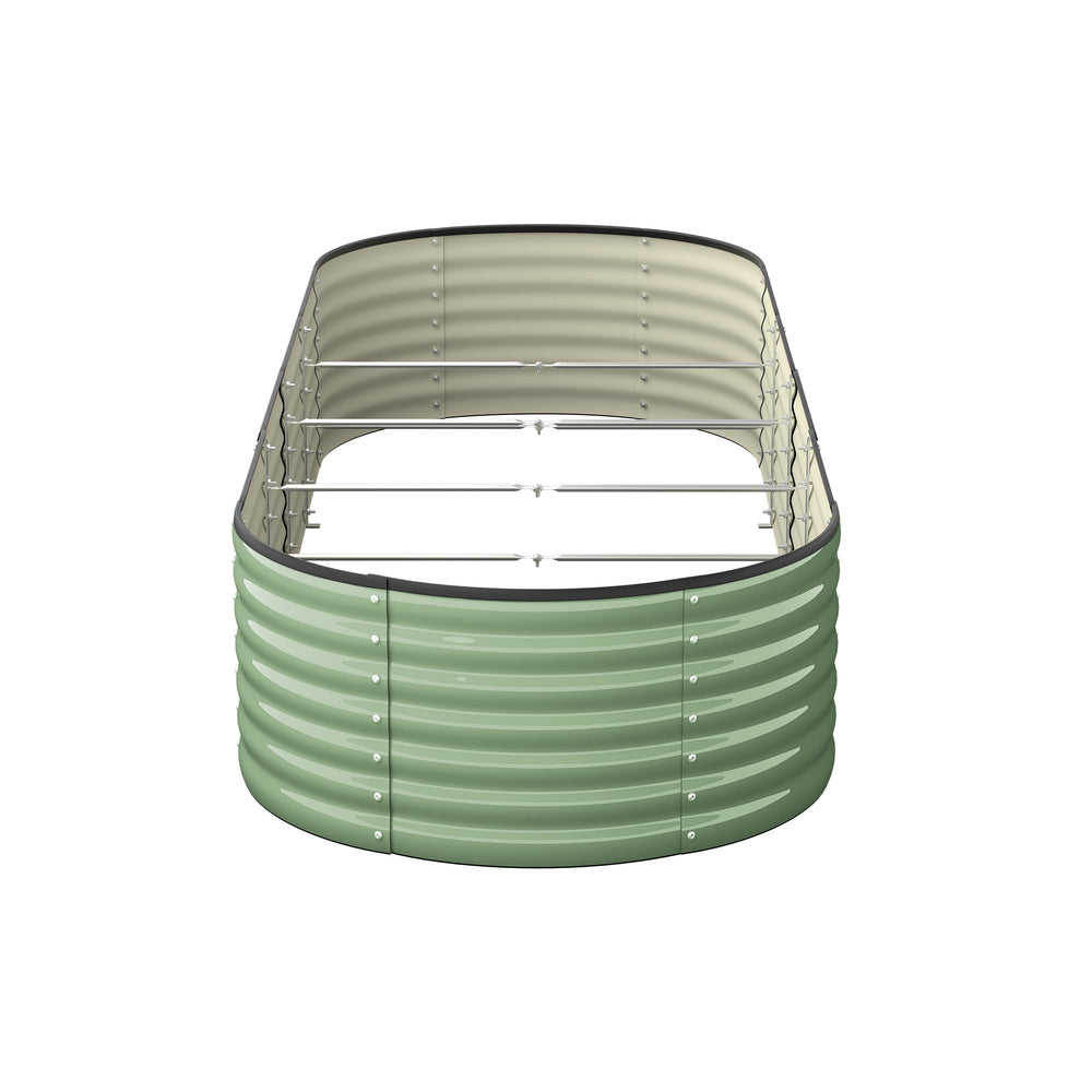 High-quality Garden Bed Planter Box Raised Container Galvanised Green