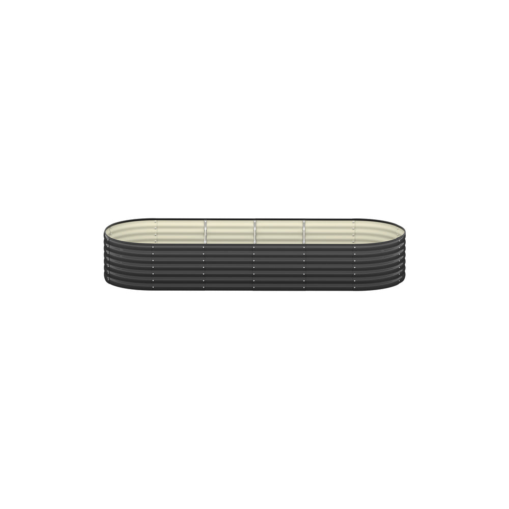 Garden Bed 240X80X56cm Galvanised Steel 4pcs
