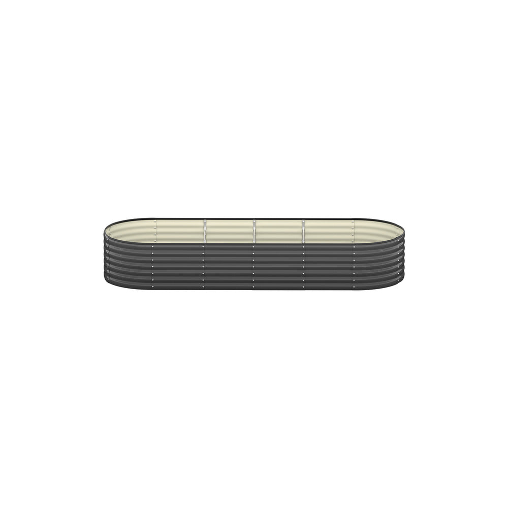 2-Pack Galvanised Steel Garden Beds – 240x80x56cm Heavy-Duty Planters