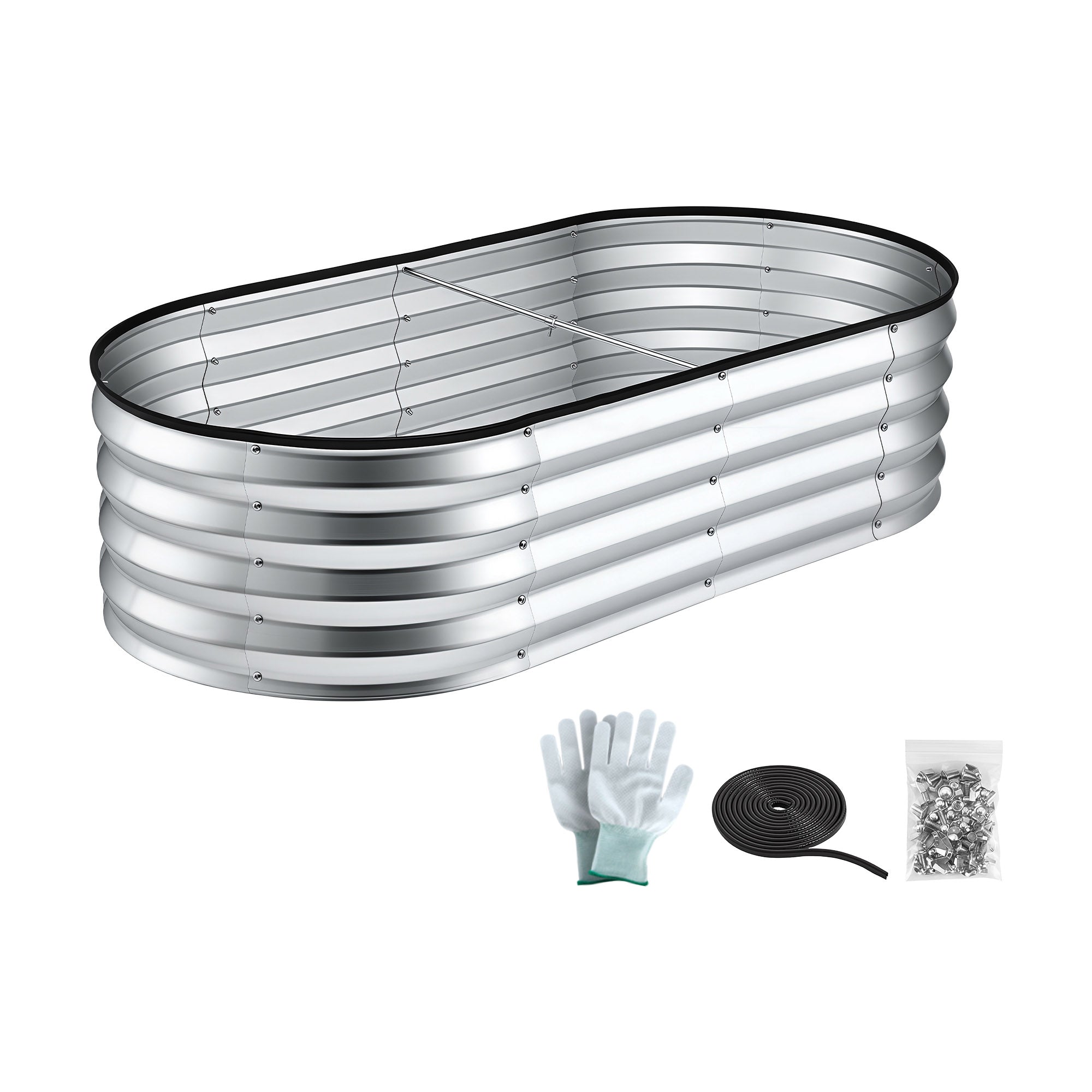Raised Garden Bed Galvanised Steel 120x60cm | Simpledeals
