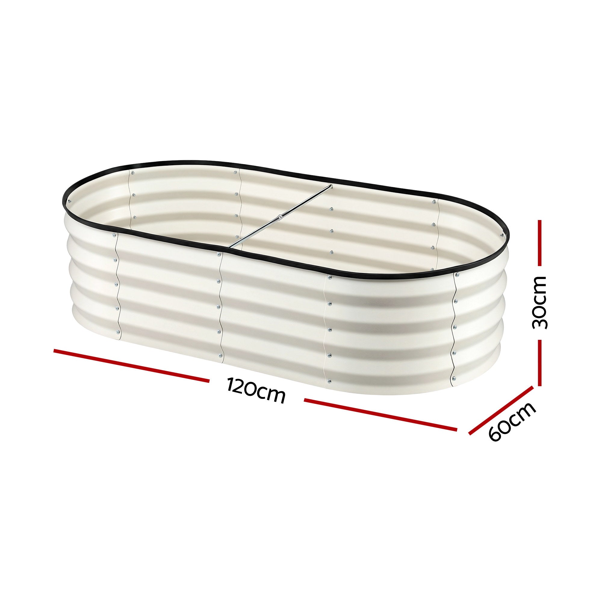 Raised Garden Bed 2 Pack Galvanised Planter Box 120x60 | Simpledeals