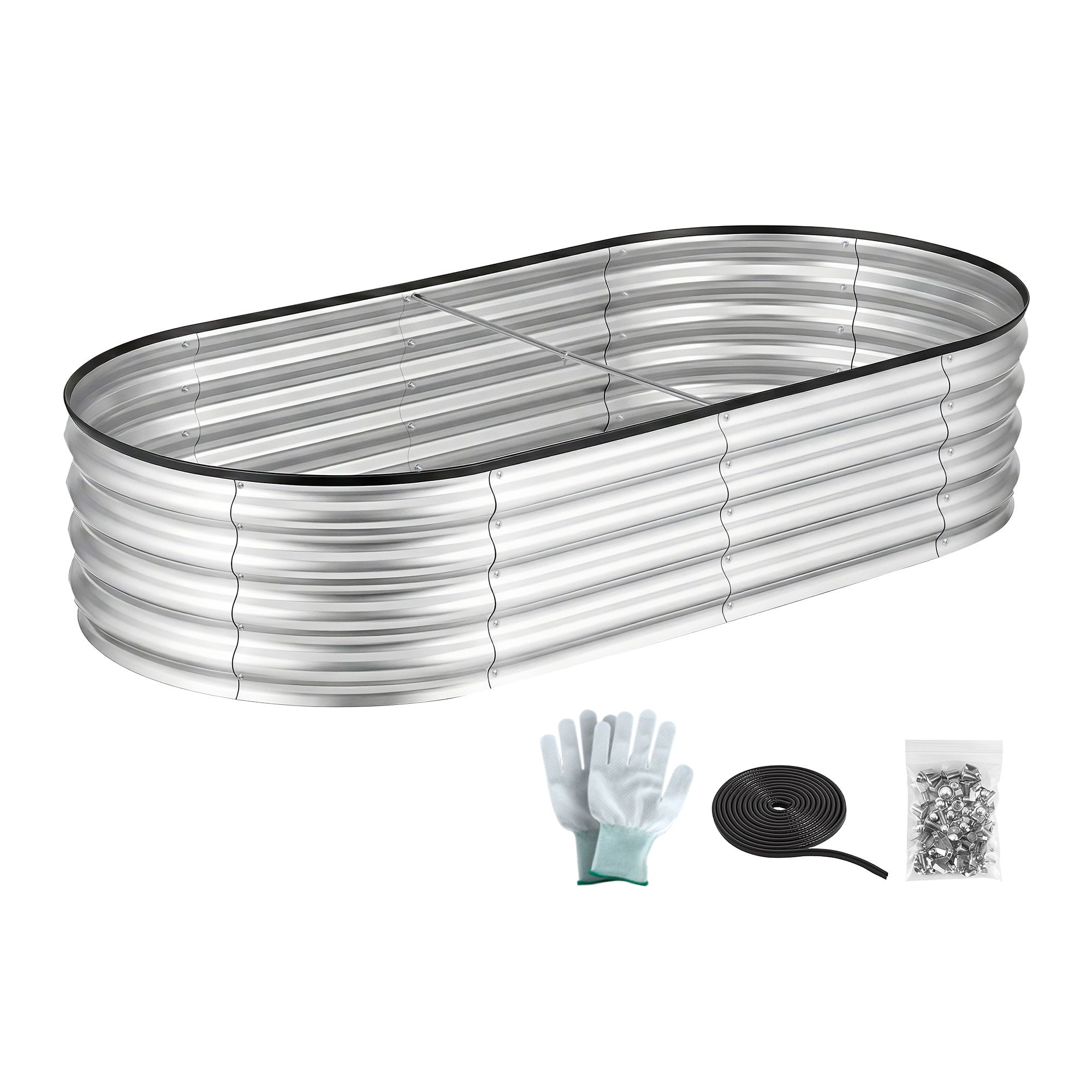 Raised Garden Bed Galvanised Steel 150x70cm | Simpledeals
