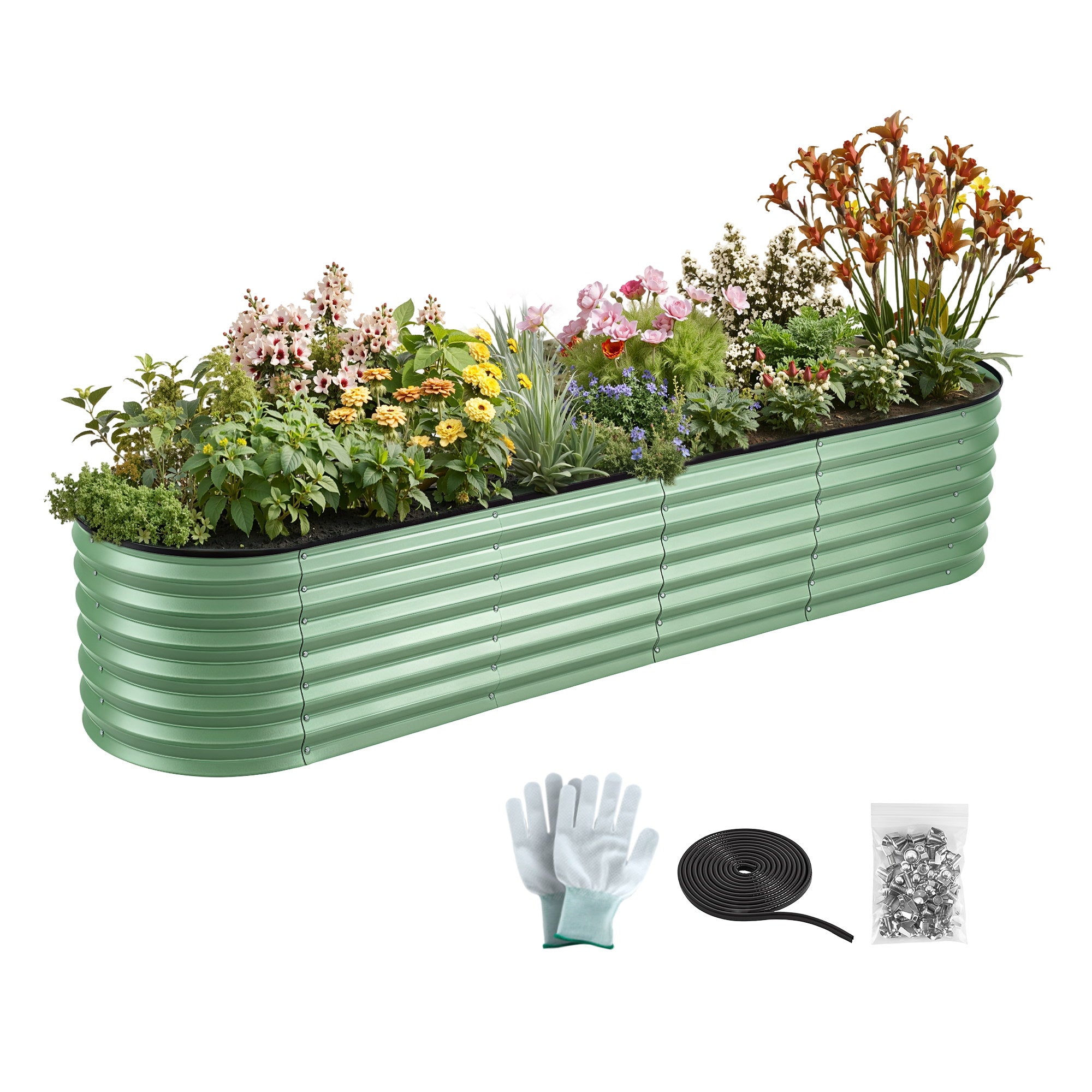 Raised Garden Bed Galvanised Planter Box 240cm | Simpledeals