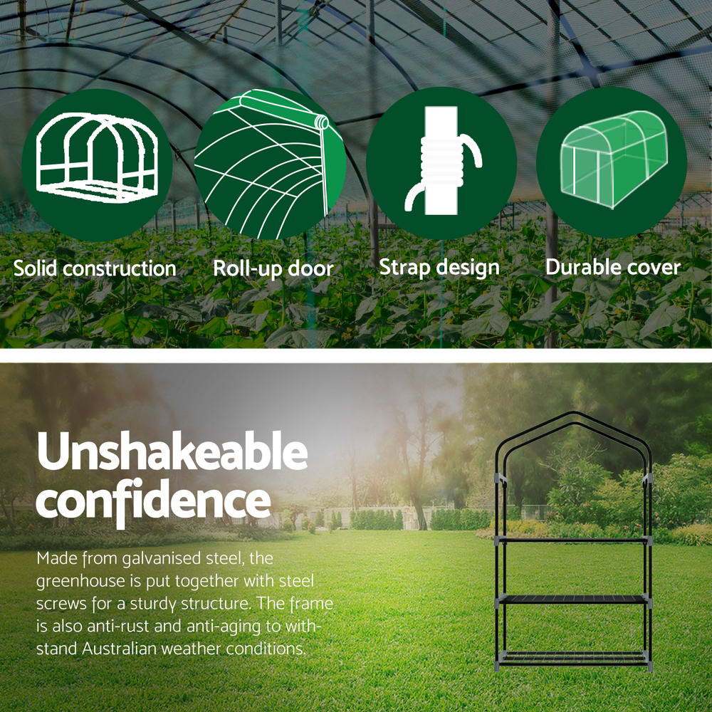 BlossomHaven: Compact Greenhouse Shed for Your Garden Delights