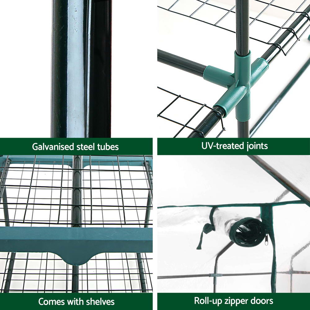 BlossomHaven: Compact Greenhouse Shed for Your Garden Delights