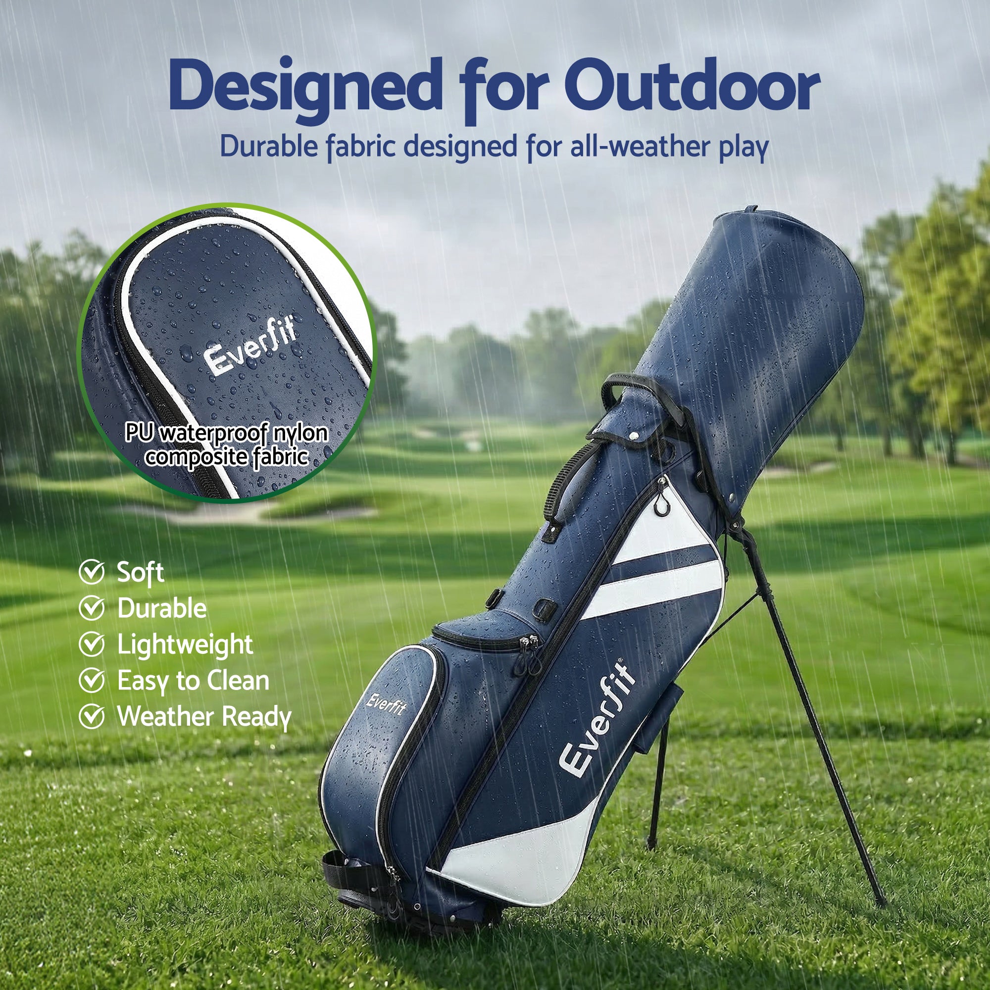 Golf Stand Bag Lightweight Dual Strap Club Divider | Simpledeals
