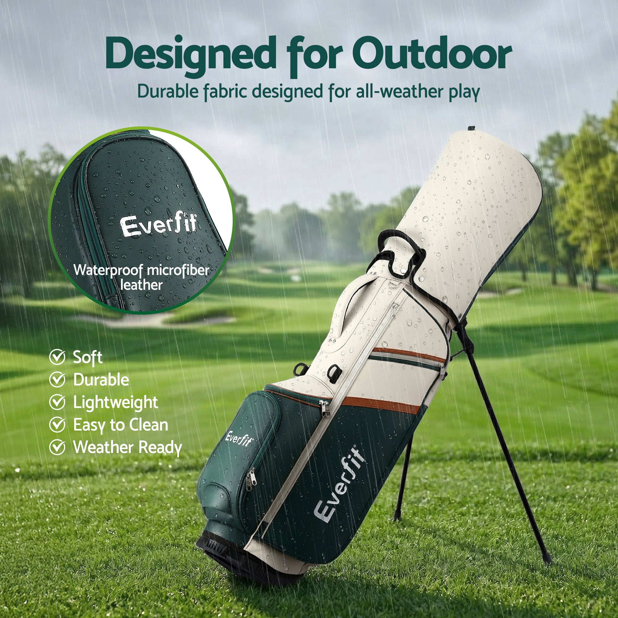 Everfit Golf Stand Bag Dual Strap Carry Bag | Simpledeals