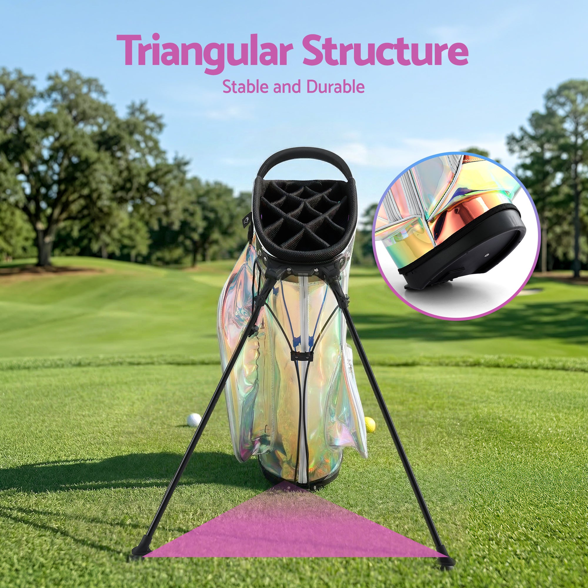 Everfit Golf Stand Bag Dual Strap Carry Bag | Simpledeals