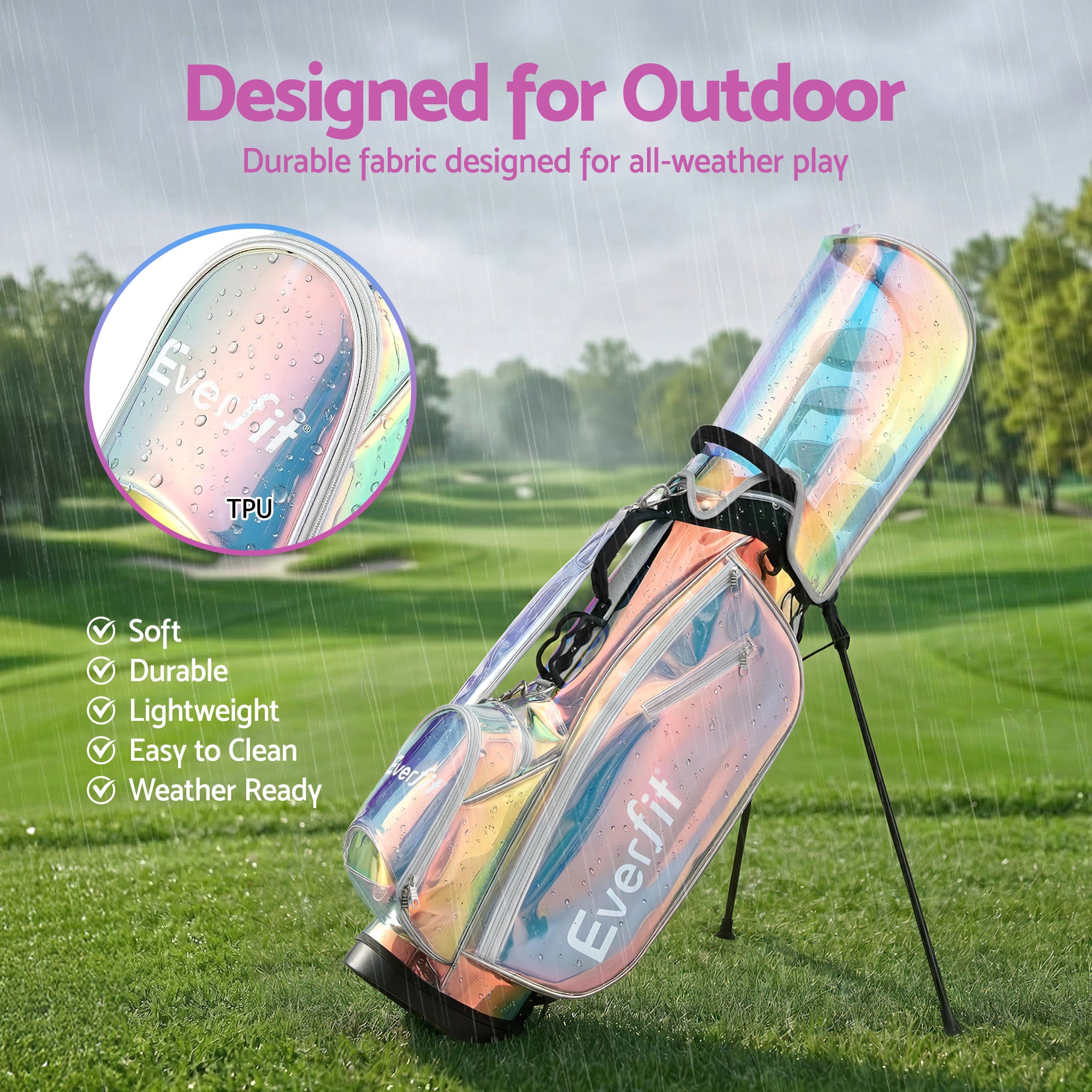 Everfit Golf Stand Bag Dual Strap Carry Bag | Simpledeals