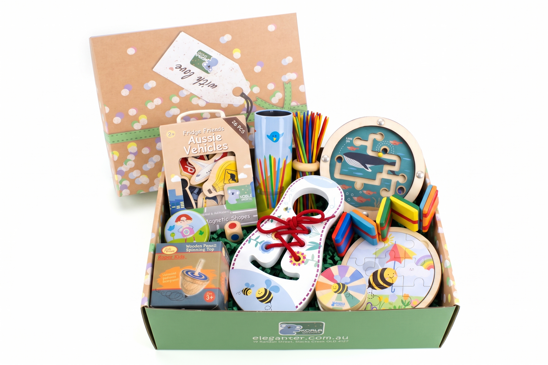 Wooden Toy Set Educational 9x4.5x8.5cm