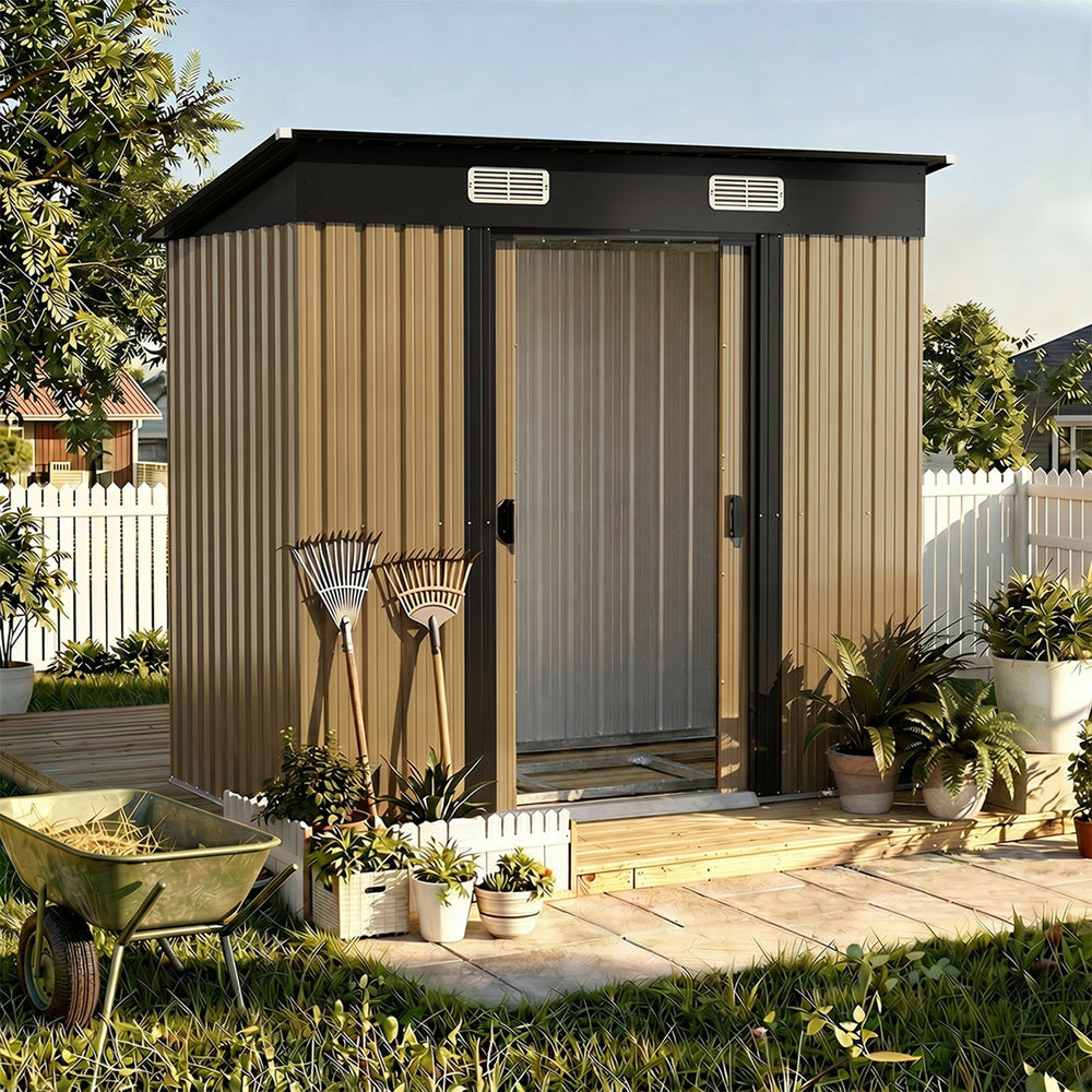 Garden Shed 1.94x1.21m Steel Base Included | Simpledeals