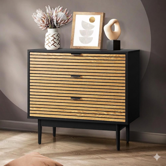 3 Chest of Drawers Dresser Table Bedside Lowboy Storage