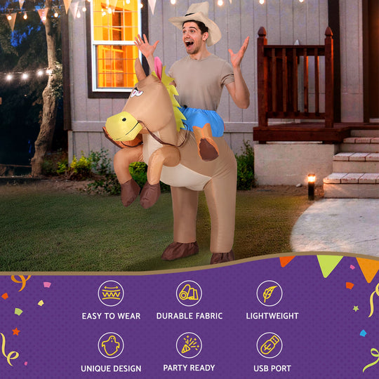 Inflatable Cowboy Costume For Adults