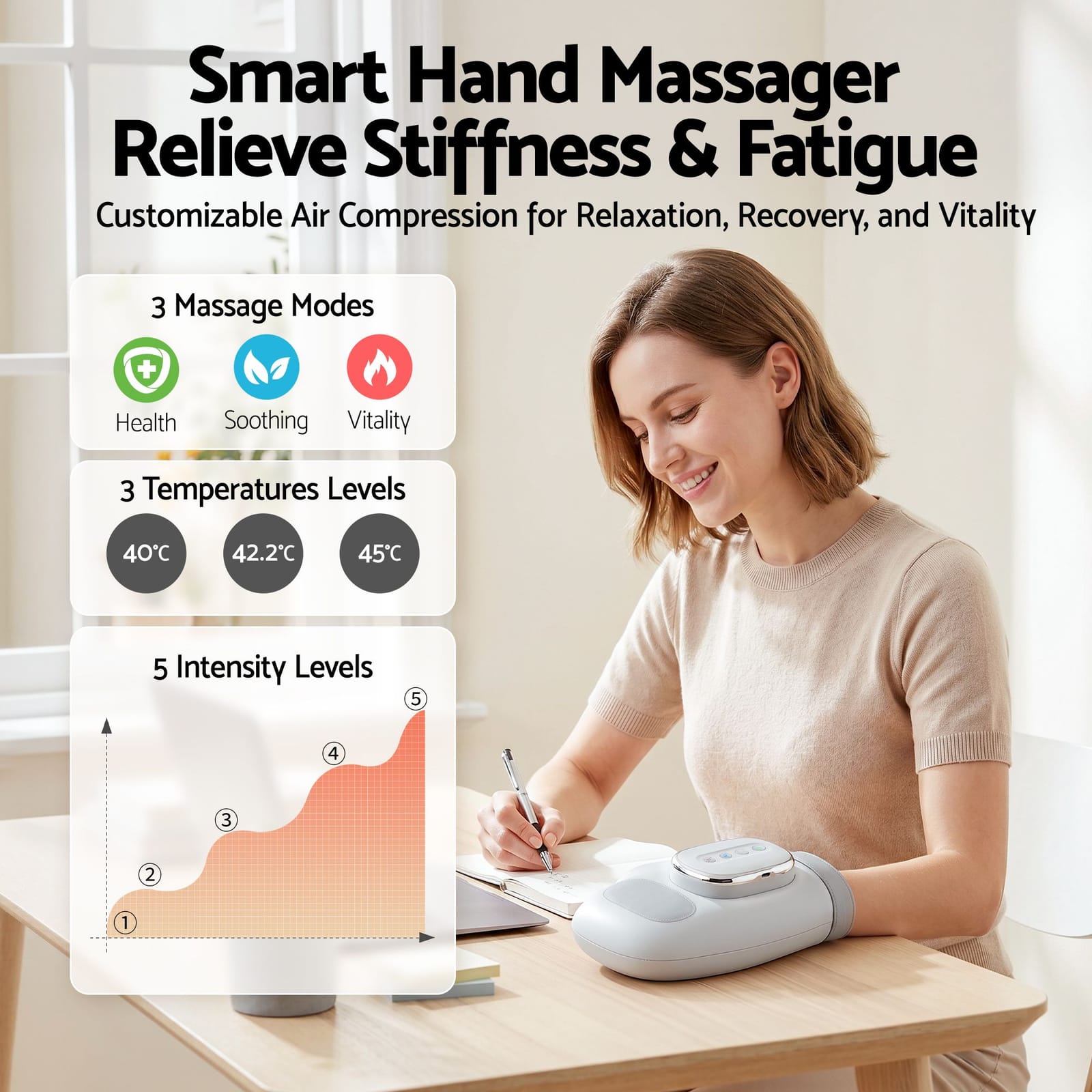 Hand Massager Heat Compression Arthritis | Simpledeals