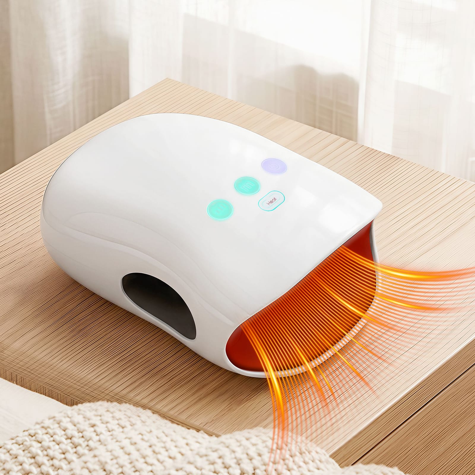 Cordless Hand Massager Heat Compression | Simpledeals