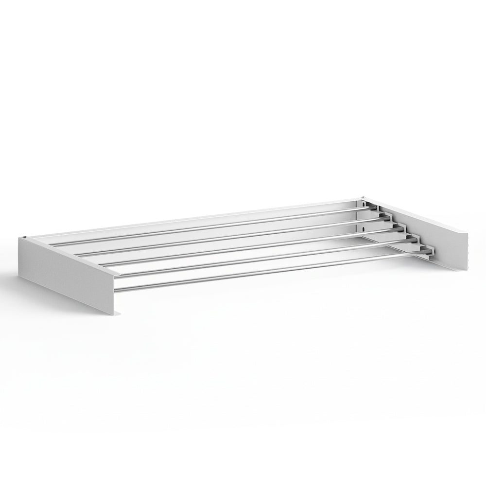 White colour - Clothes Rack Wall Mounted Airer Foldable White