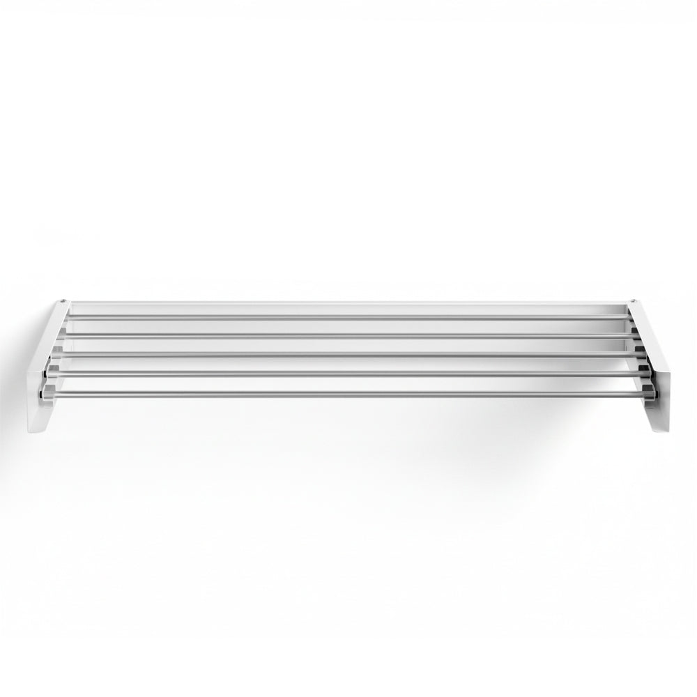Clothes Rack Wall Mounted Airer Foldable White | Coat Racks