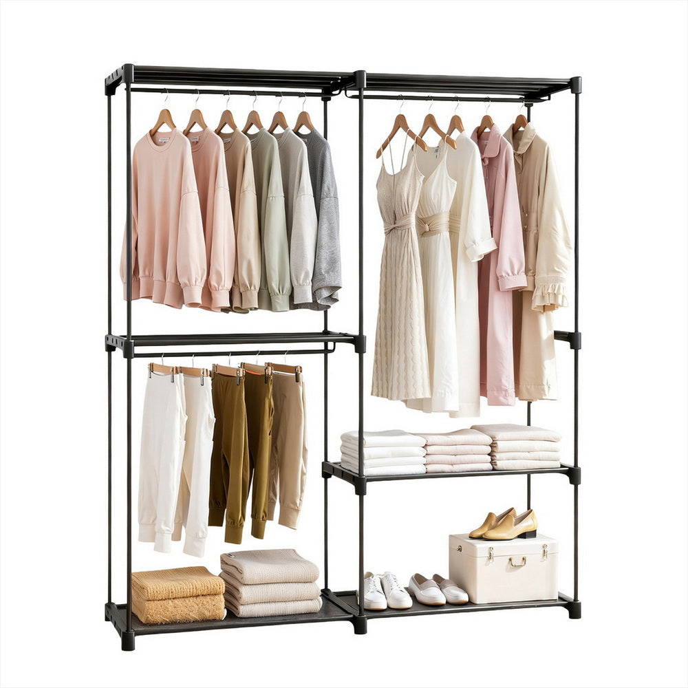 181Cm - Wardrobe Clothes Rack Closet 181Cm Fabric Upholstery Storage