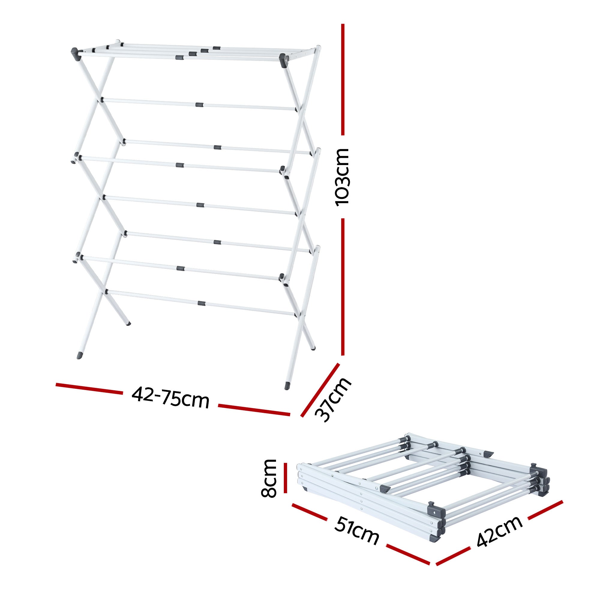 Artiss Foldable Clothes Drying Rack Portable Airer | Simpledeals