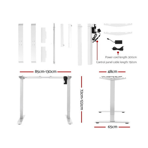 Standing Desk Motorised Electric Adjustable Sit Stand Table Riser Computer Laptop Stand 120cm