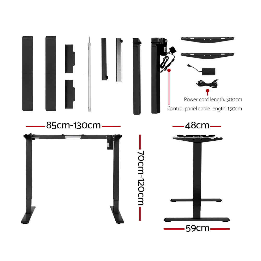 Effortless Ergonomics: Motorised Sit-Stand Desk, 140cm