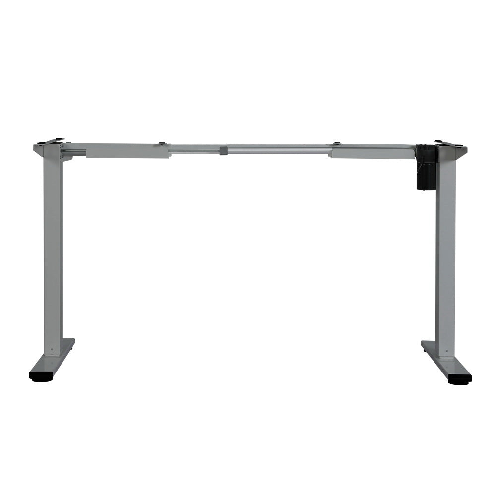 Standing Desk Sit Stand Motorised Height Adjustable Frame Only Grey