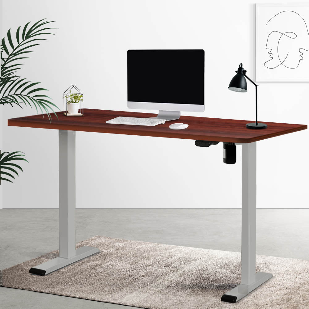Electric Standing Desk Motorised Sit Stand Desks Table 140cm