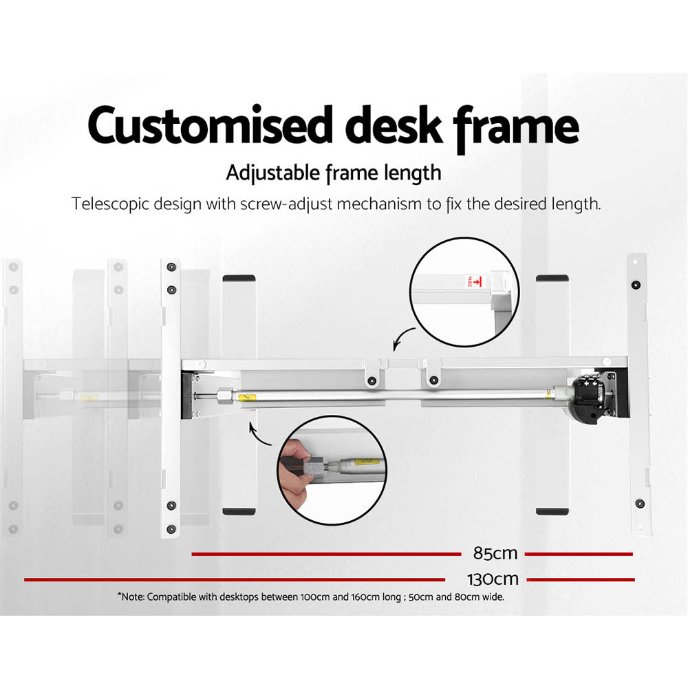 Electric Standing Desk Motorised Adjustable Sit Stand Desks
