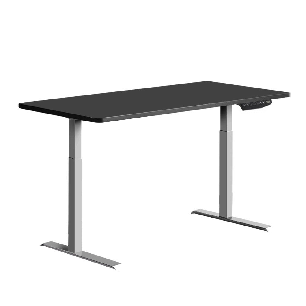 Standing Desk Motorised Sit Stand Table Riser Adjustable Computer Laptop Desks Dual Motors 140cm