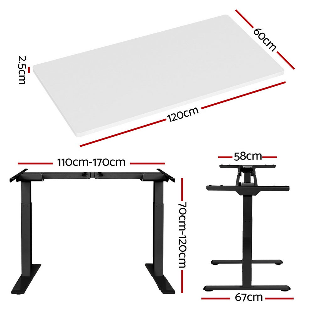 Electric Height Adjustable Sit-Stand Desks in Sleek