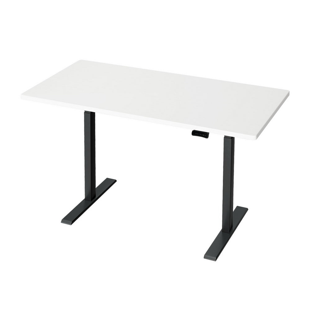 Desks - Standing Desk Motorised Dual Motor White 140Cm