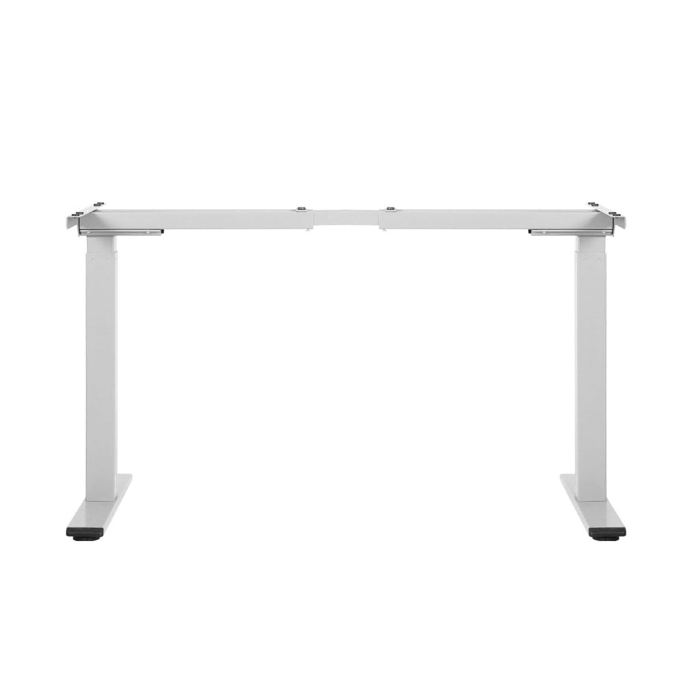Dual Motor Standing Desk Frame White Electric Height Adjustable Sit Stand